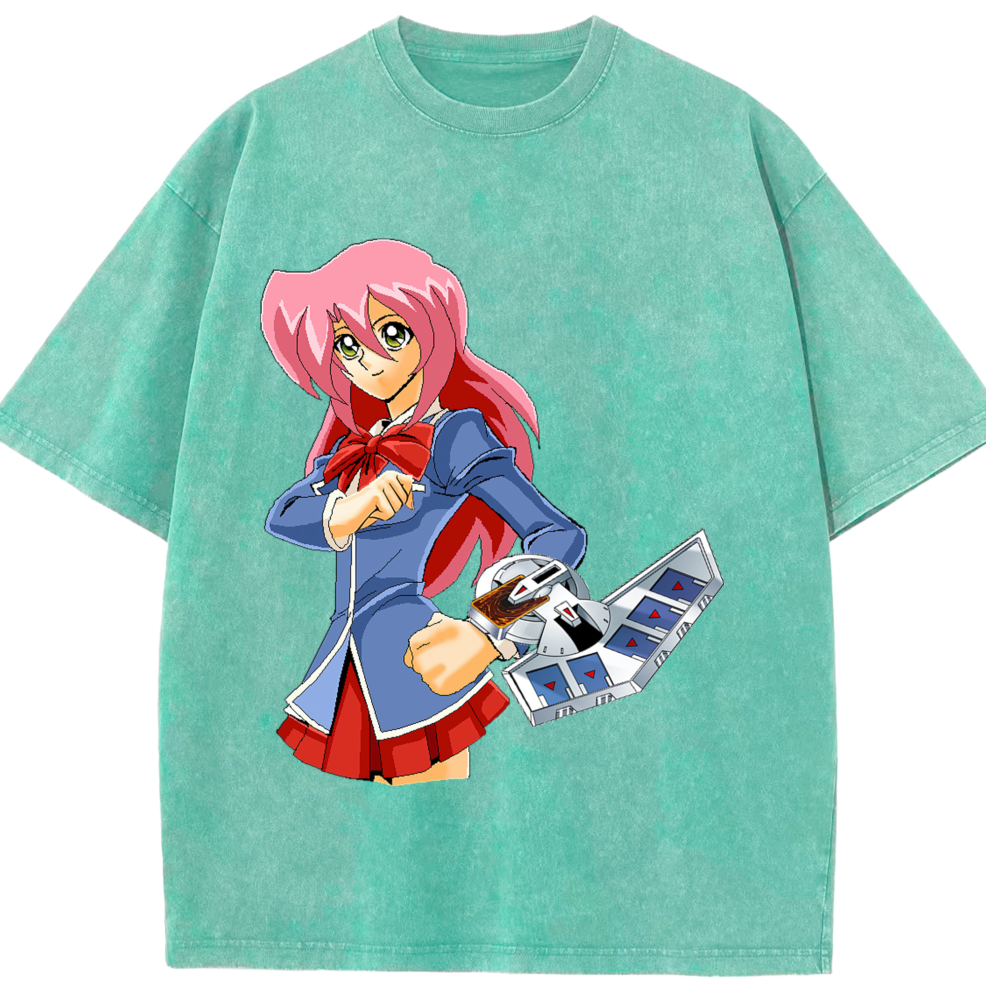 （画像用） 遊☆戯☆王 Yu-Gi-Oh! 綿100% ヴィンテージ風 半袖Tシャツ（フロントプリント）